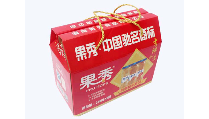 日大彩印為湖南果秀食品有限公司印制新款產(chǎn)品包裝盒